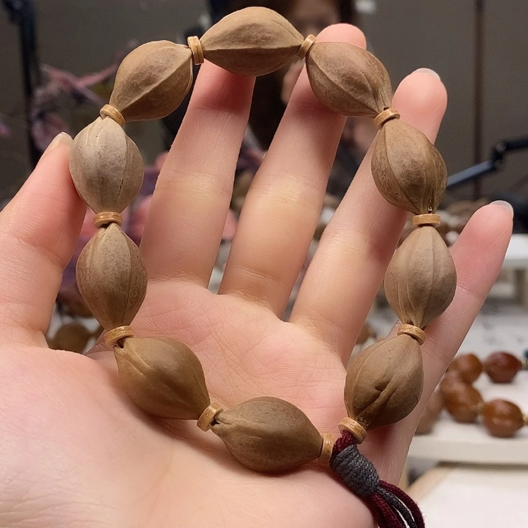 橄榄核手串/手链?**?梅林精品铁核原生态15*24