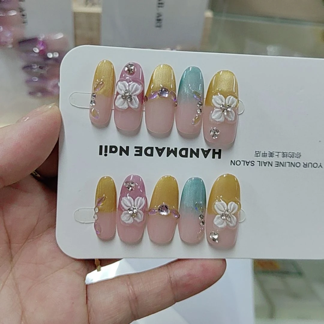 高级感可拆卸穿戴甲片日常百搭成品美甲贴片