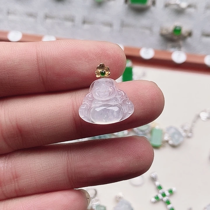 翡翠银S925镶嵌颈饰