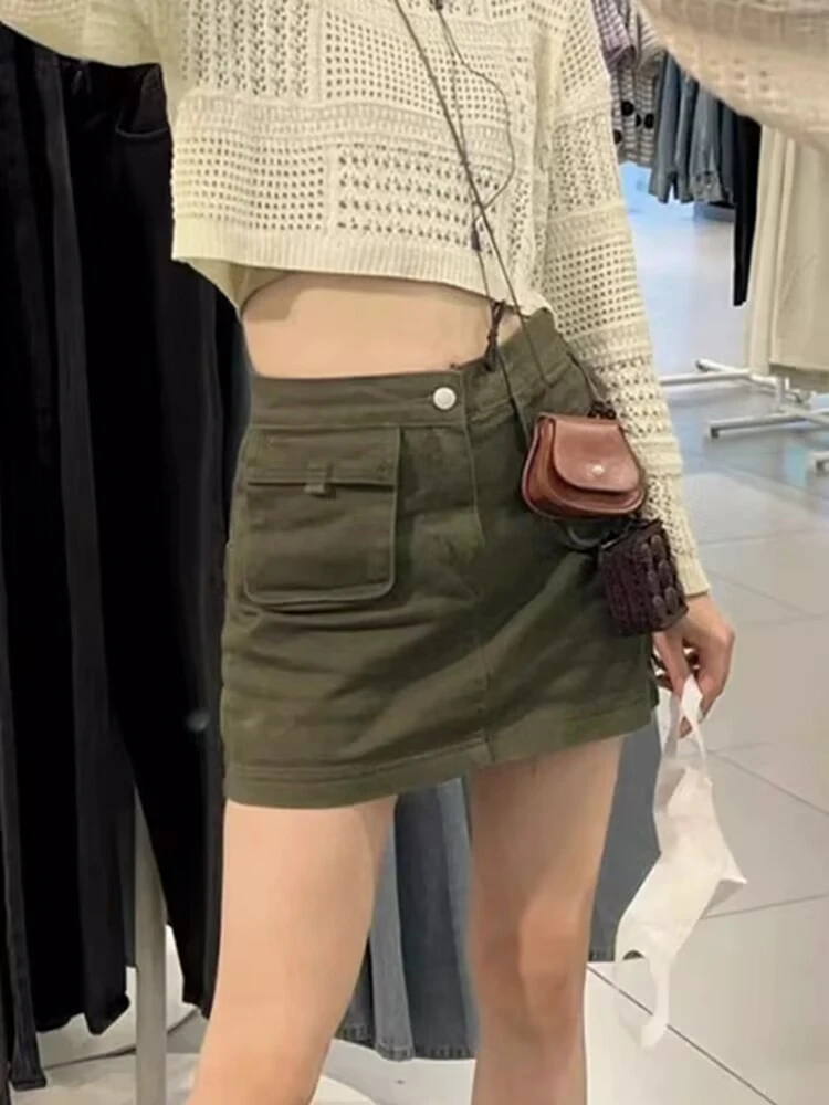 16055-1春季新款女装牛仔半身裙