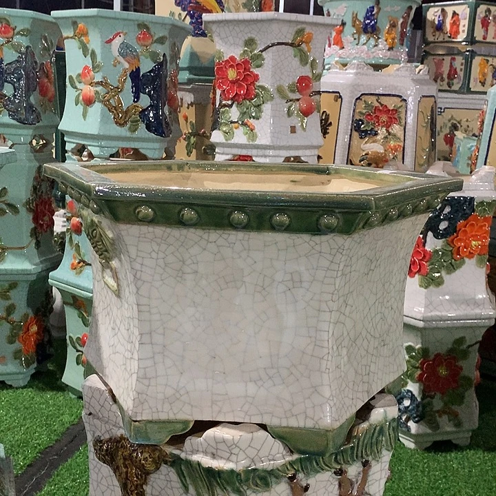 我***皮高温粗陶石湾花盆