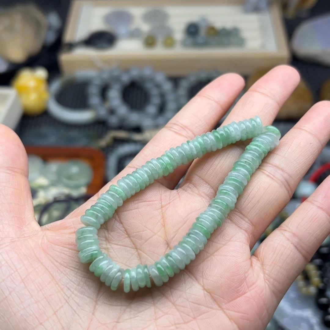 颈饰未镶嵌翡翠算盘珠