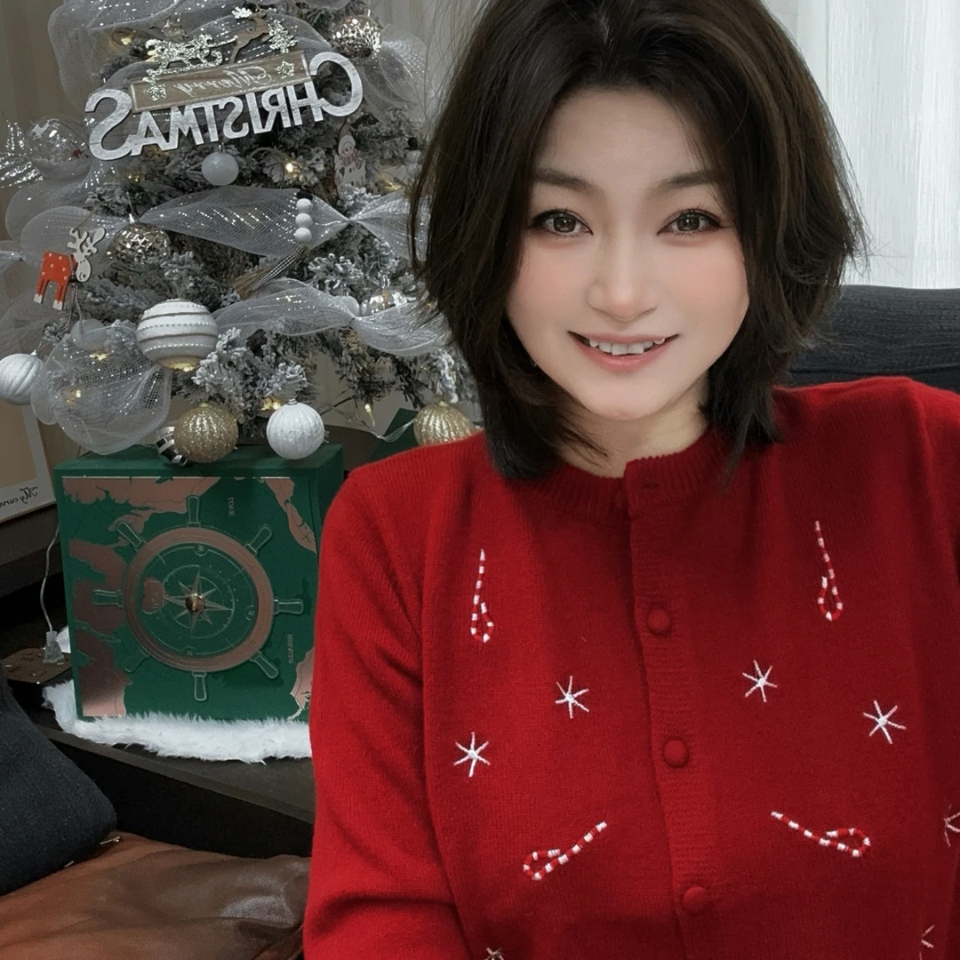 【美含推荐】经典新春针织绵羊毛开衫