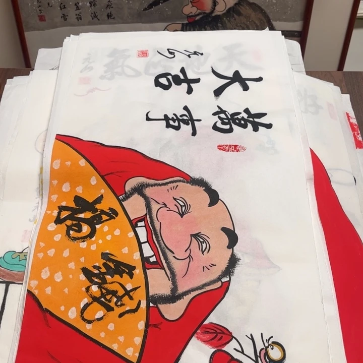 国画纯手绘禅意画作品