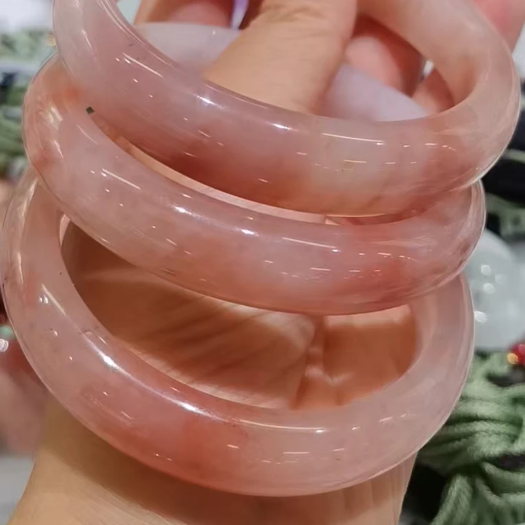 非金属布艺手镯 精美桃花酿手镯粉色百搭送礼