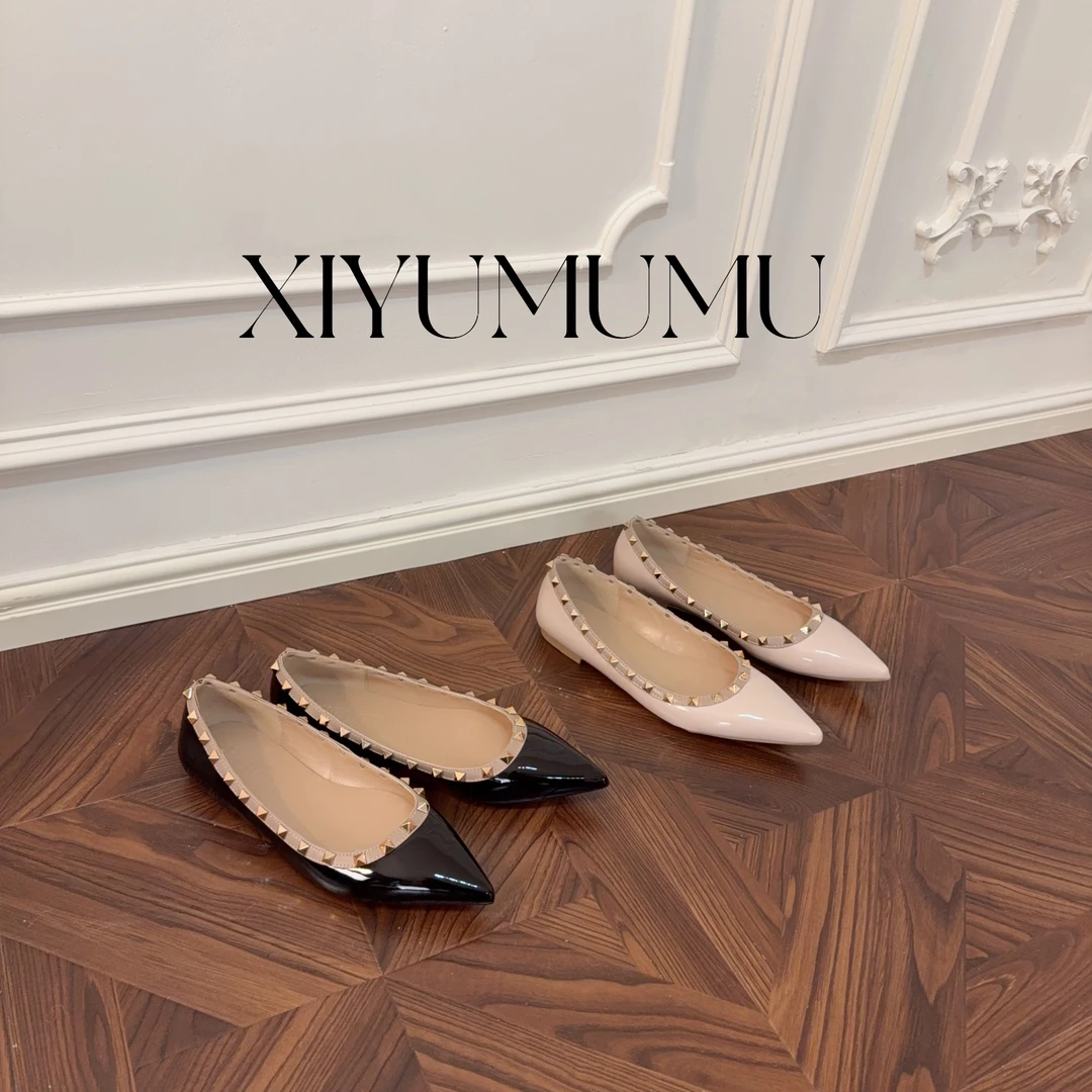 XIYUMUMU | “平底”1V1正确版｜浅口微露指缝精致名媛气质单鞋-A005