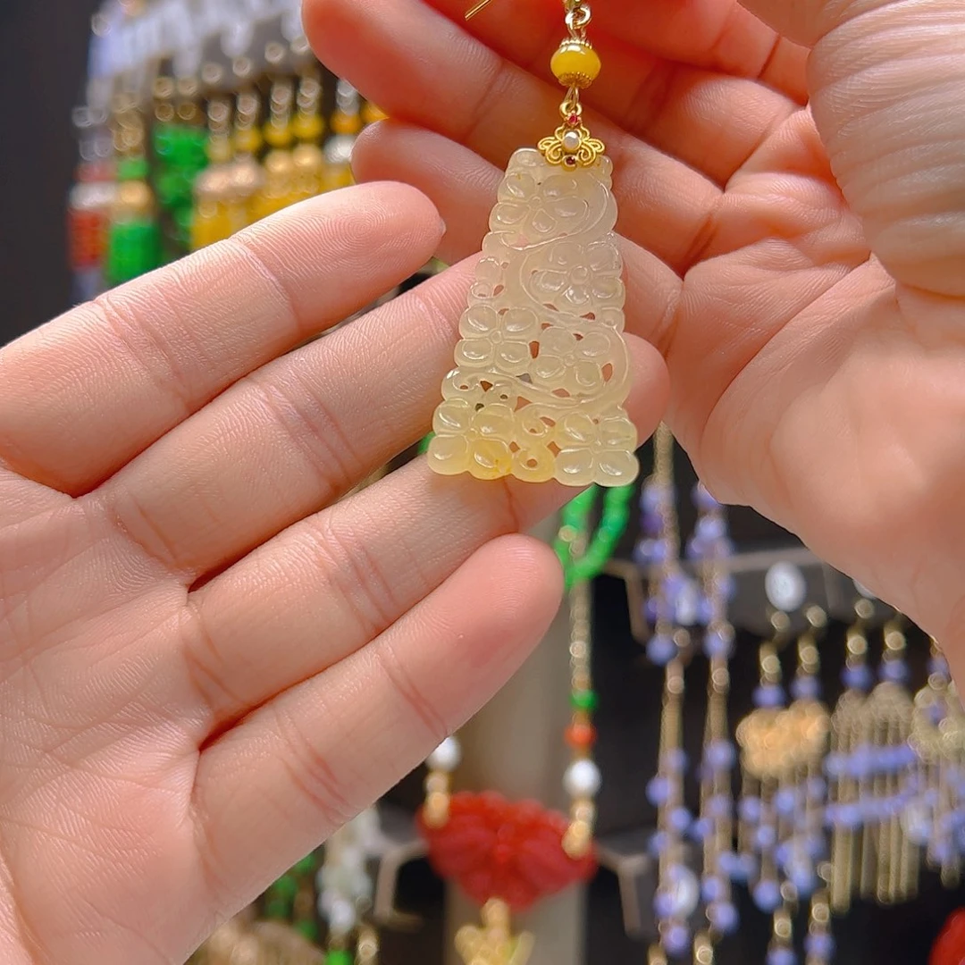 翡翠合金耳饰豫****）翡翠