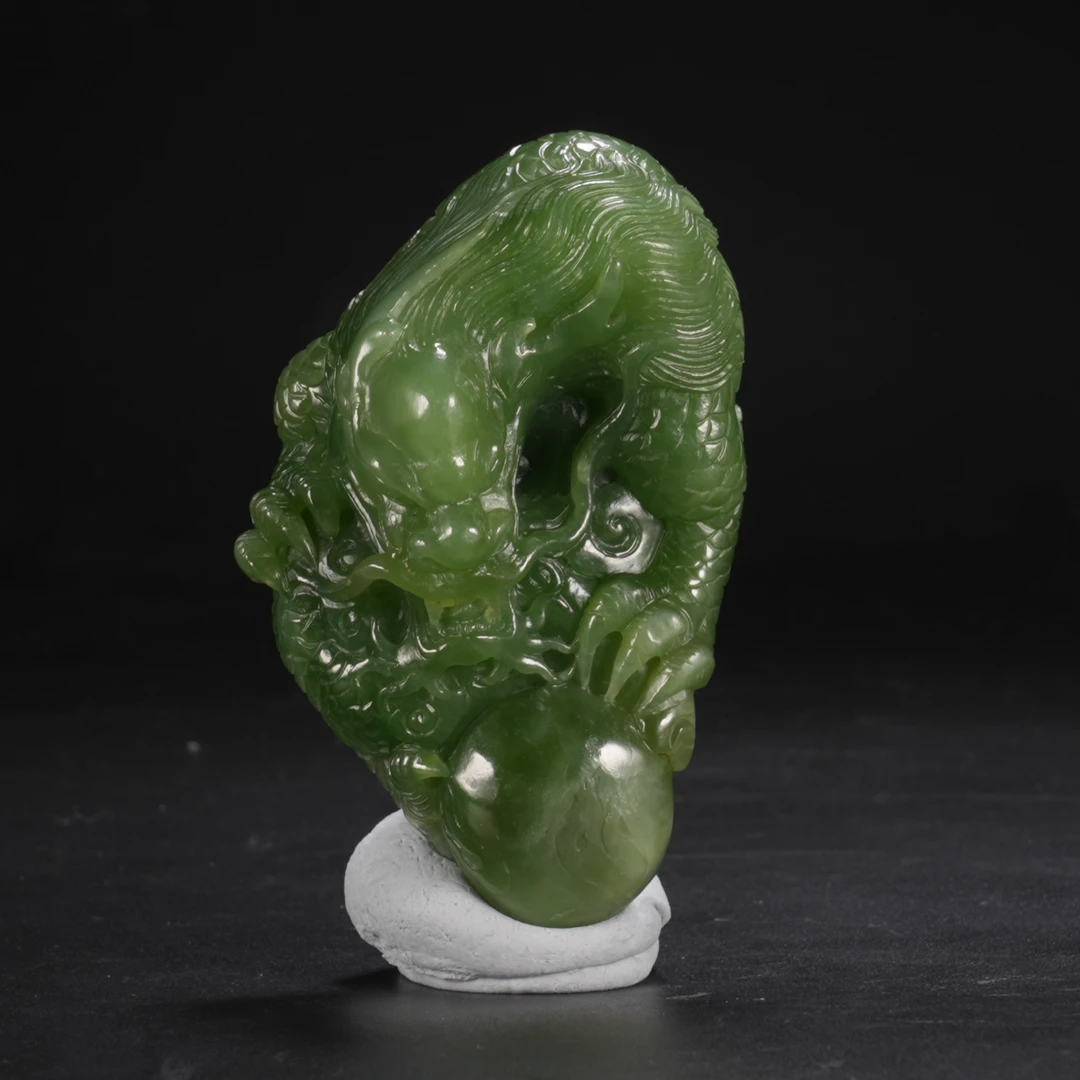 lot17俄碧猫眼龙把件