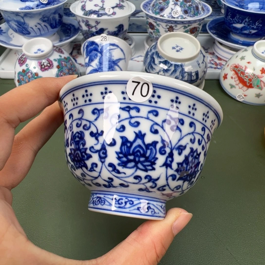 陶瓷景德镇纯手工纯手绘茶具木木70