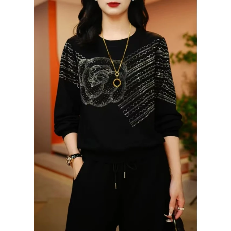 银钻山茶-极简风早秋减龄优雅轻奢时尚百搭气质上衣