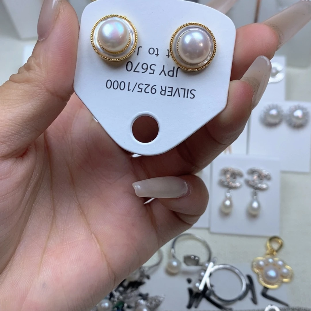 耳饰未镶嵌淡水珍珠