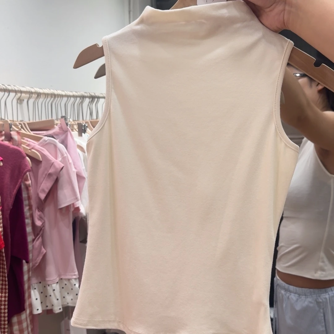 羊羔毛无袖纯棉背心