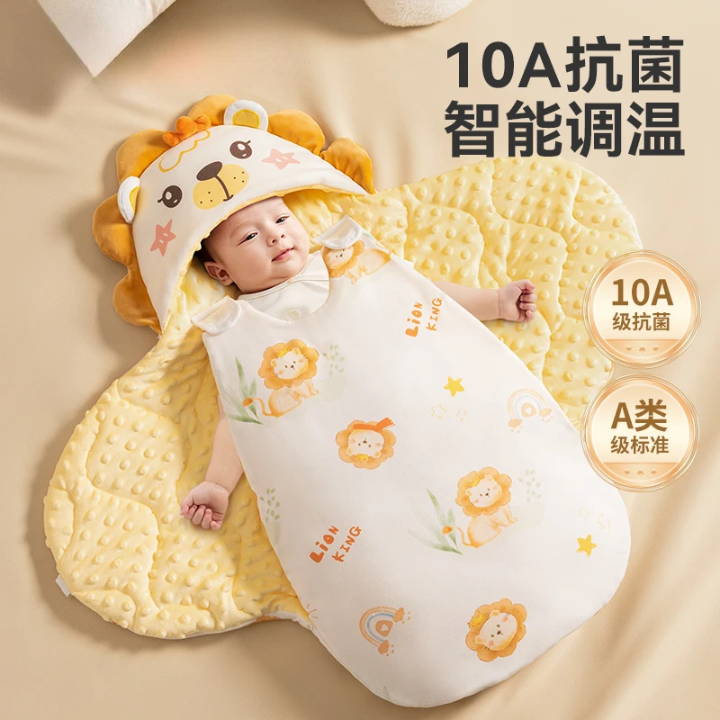 婴儿包被纯棉抱被春秋冬加厚初生宝宝襁褓包单新生儿防踢被睡袋