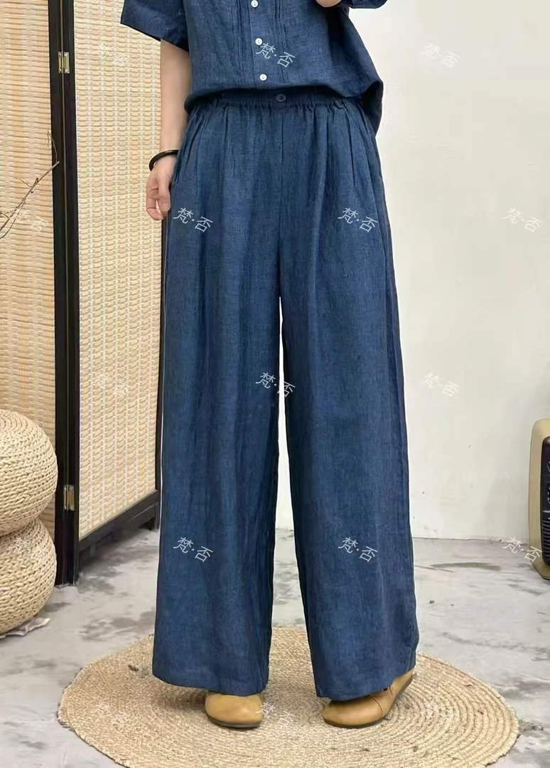 【梵·否】8998新款休闲裤挺阔汉麻透气文艺休闲宽松长裤