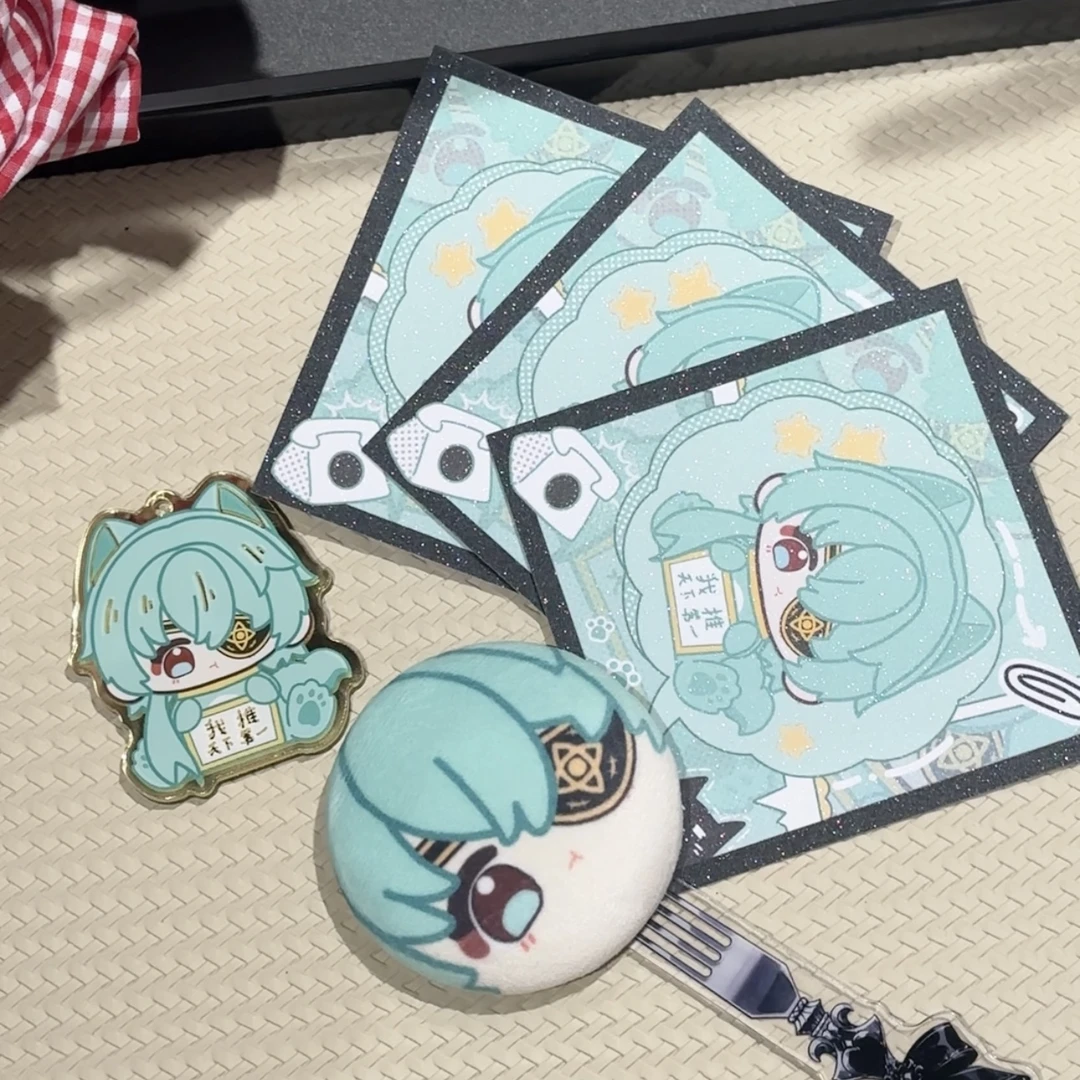 崩坏星穹铁道翁法罗斯同人周边可爱毛绒吧唧亚克力挂件明信片徽章