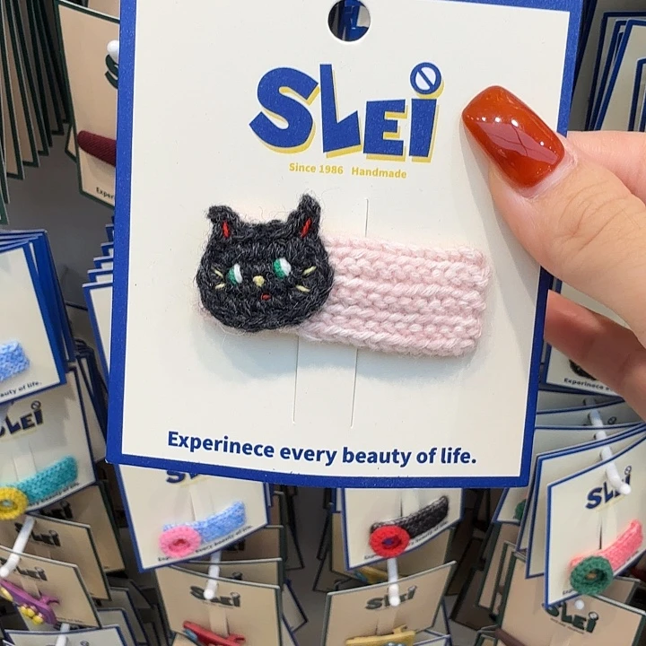 铁合金皮质粉色小猫拜拜16