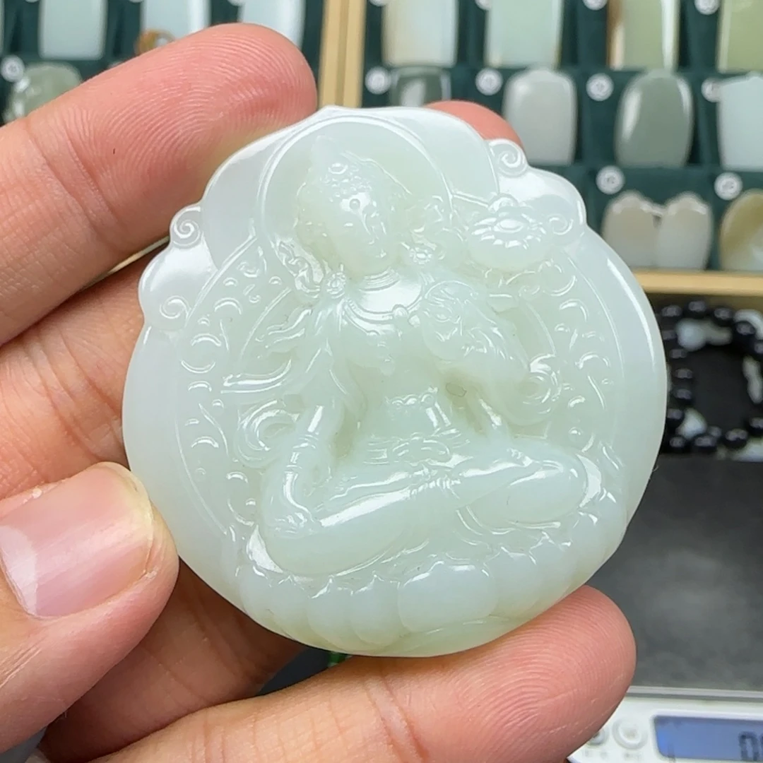 和田玉未镶嵌挂件