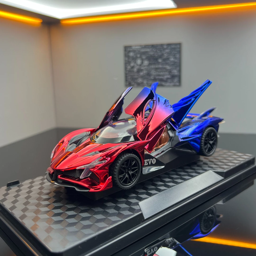 太阳神阿波罗EVO双色渐变 1:32合金汽车模型精美生日礼物摆件
