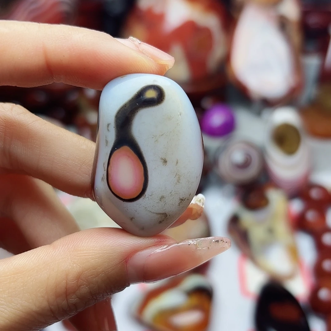 玛瑙/玉髓珠宝奇石银S925镀金镶嵌C**.