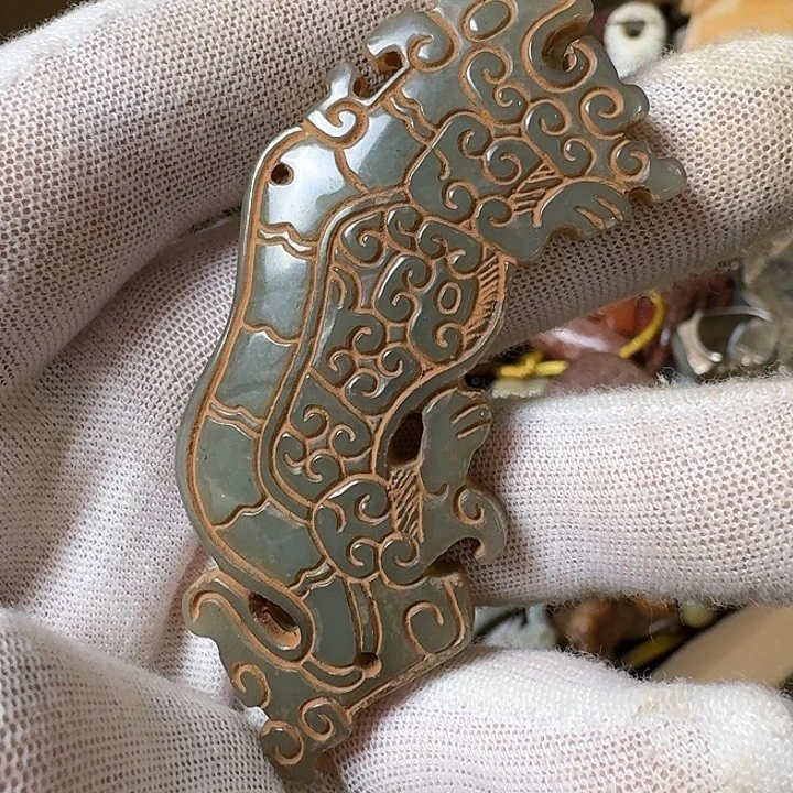 和田玉未镶嵌挂件