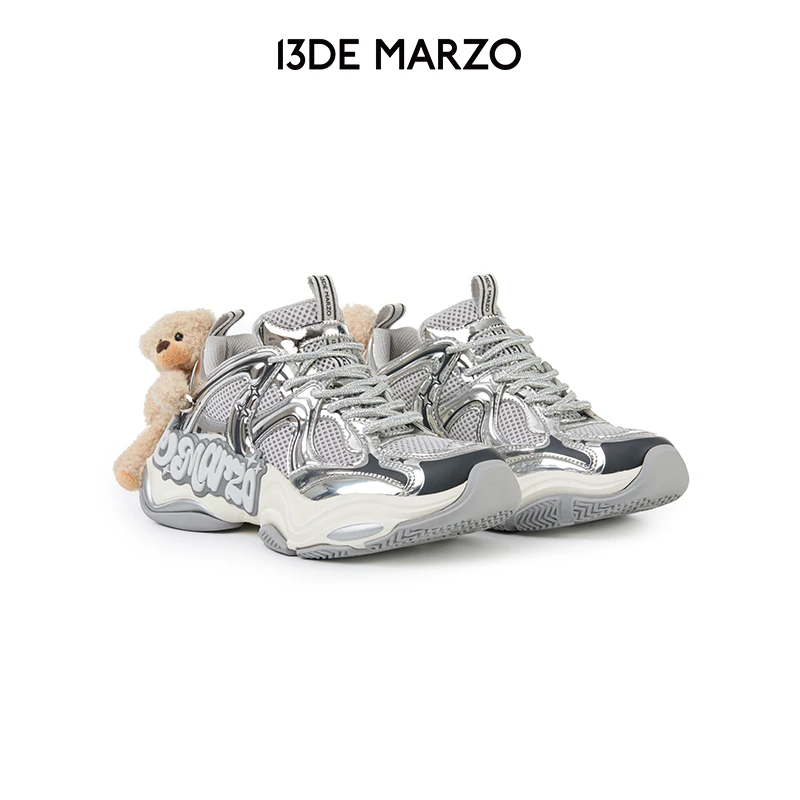 13DE MARZO女士 2025新款时尚百搭复古厚底经典老爹鞋专柜同款