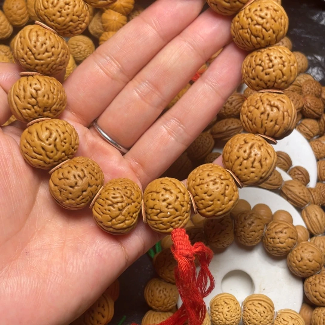 桃木桃核手串21+磨盘