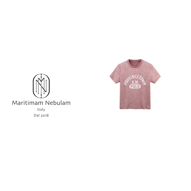 MN夏季字母印花短袖T恤美式圆领通勤上衣 SZ1133