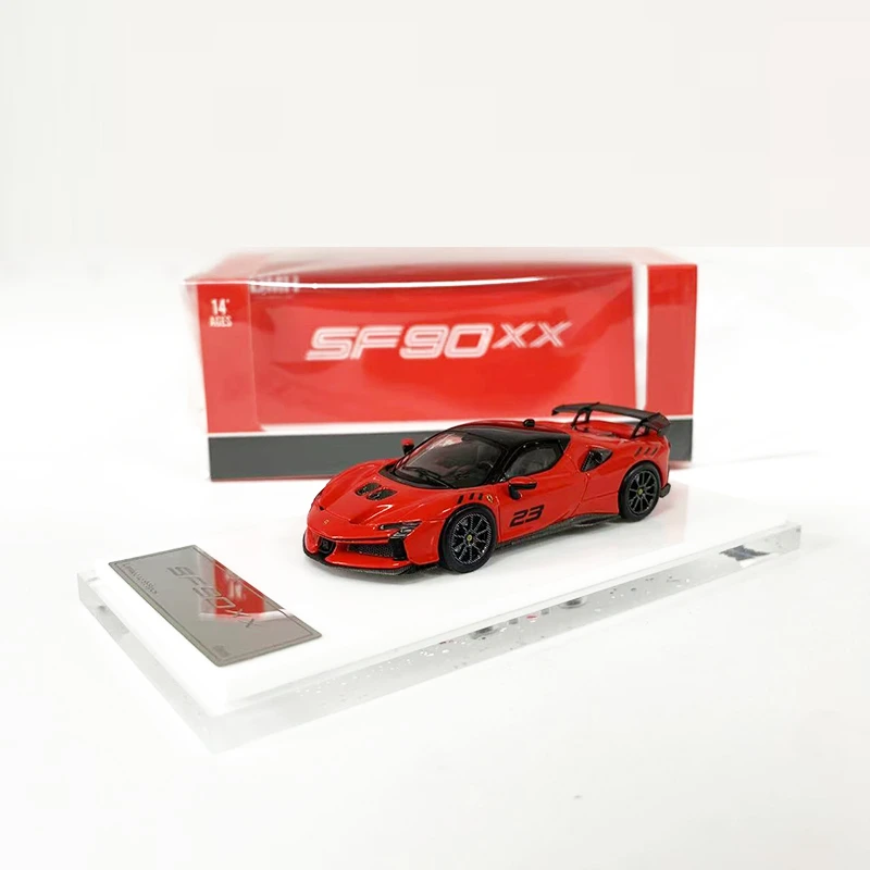 DMH 1:64 法拉利 Ferrari SF90 XX Stradale 仿真合金跑车模型红