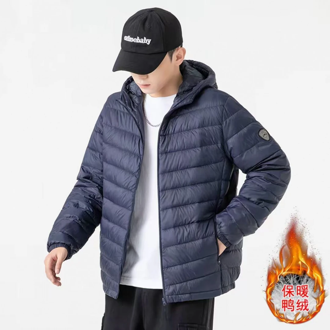 男士户外保暖抗寒排骨羽绒服轻便舒适