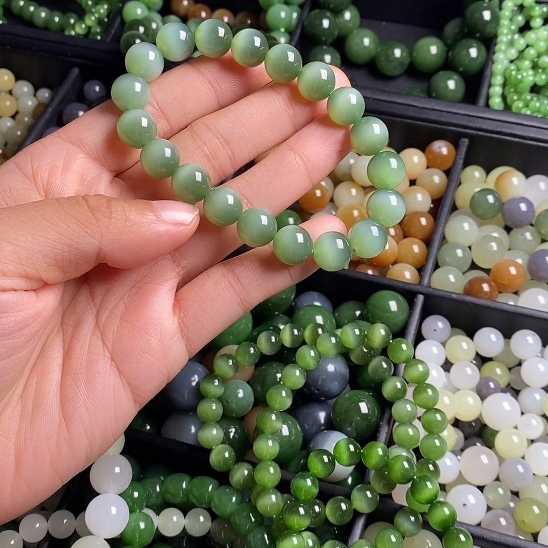 和田玉（碧玉）未镶嵌珠宝半成品