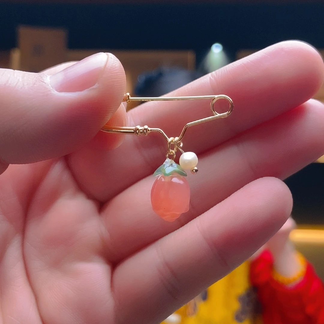 玛瑙/玉髓手链合金进别针胸针