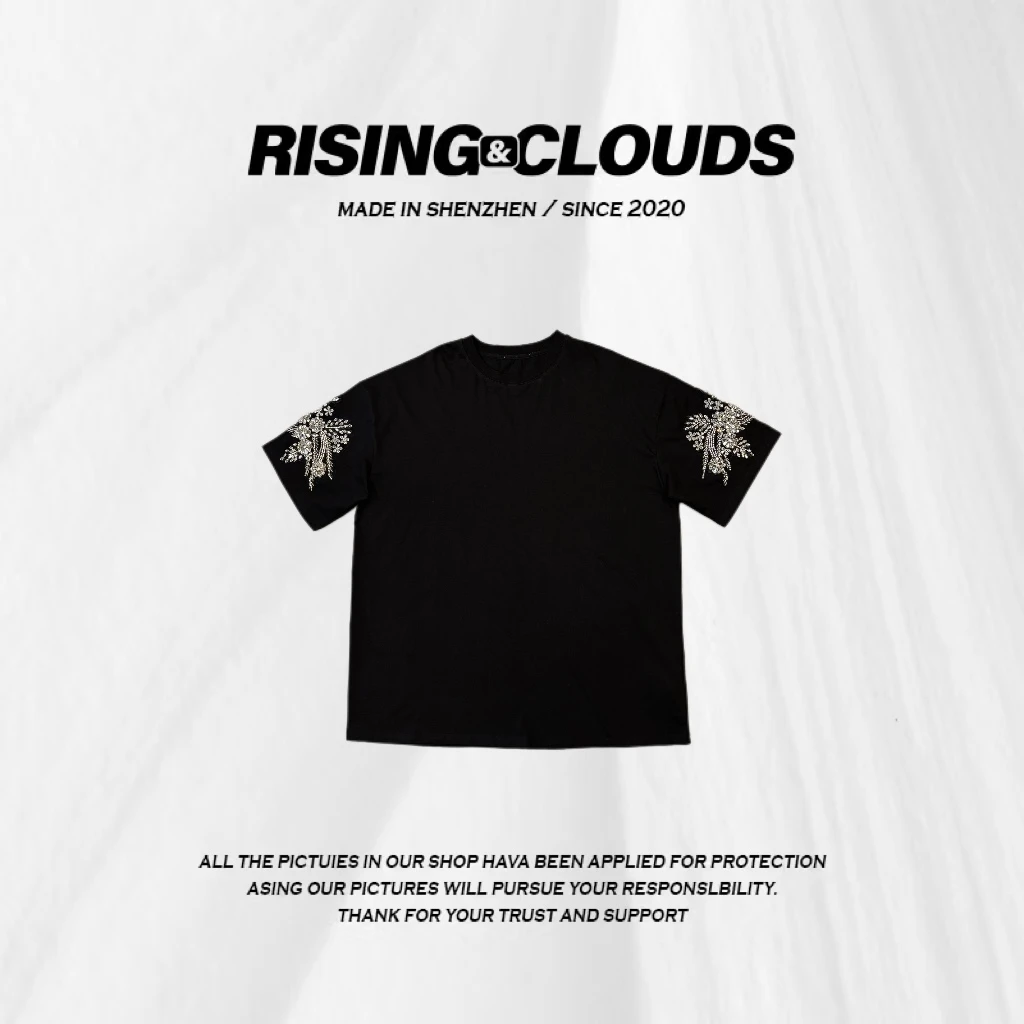 小法【星闪】2025舒适显瘦时尚重工短袖T恤030135GT