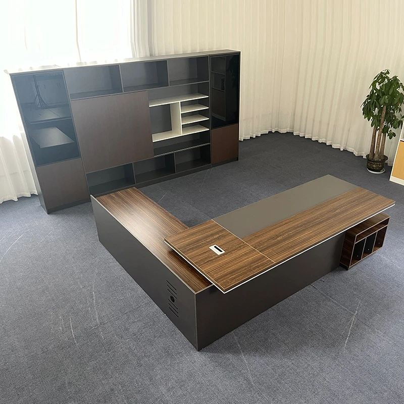 简约现代办公桌老板桌子商用办公室总裁桌老板台办公台