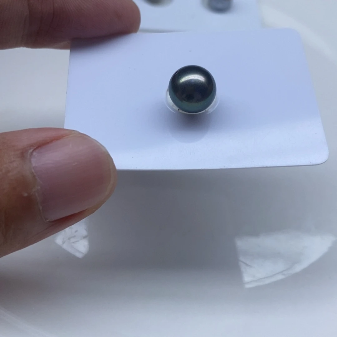 快***乐海水珍珠裸珠大溪地裸珠1颗