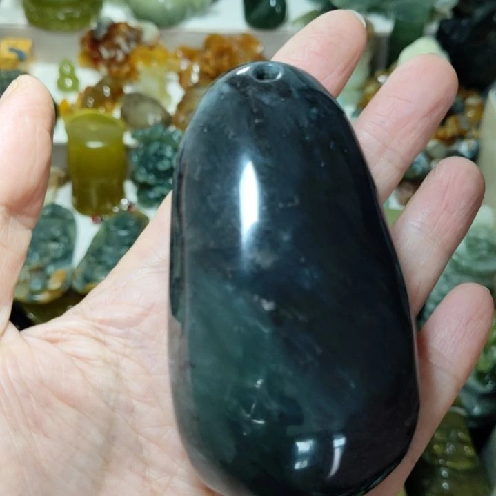 岫玉未镶嵌手把件款式