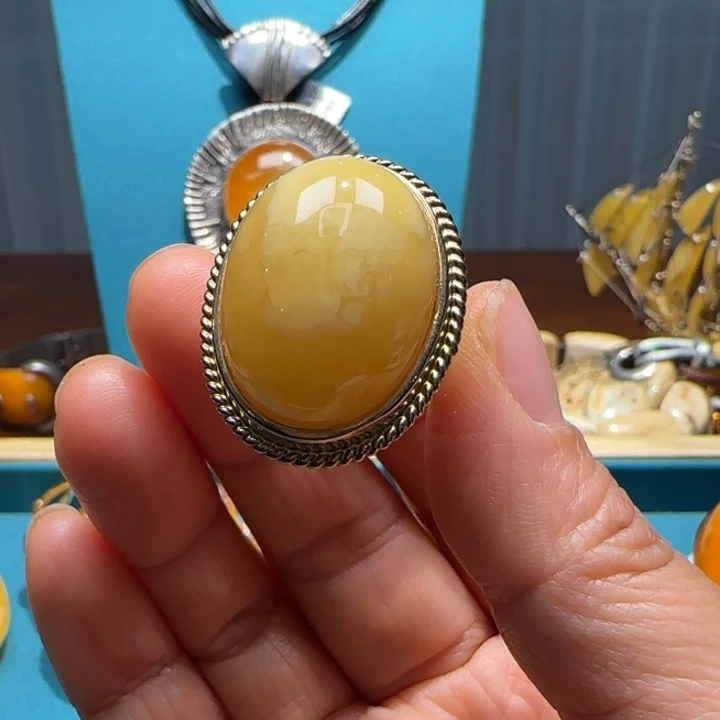 琥珀未镶嵌手链波兰设计款琥珀蜜蜡