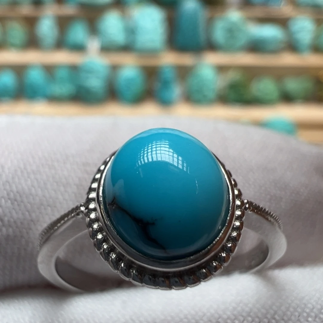 绿松石银S925镶嵌配饰