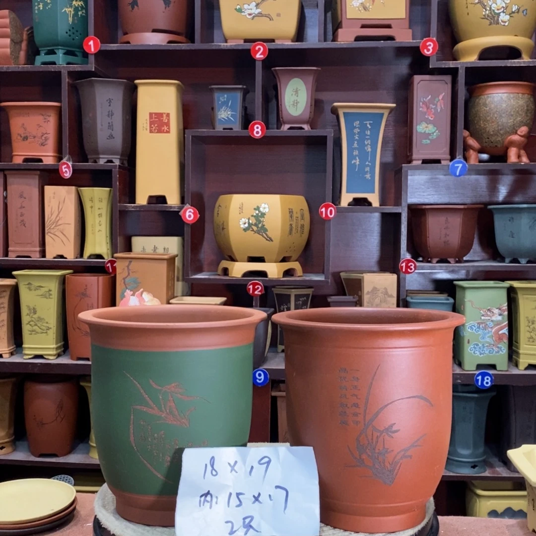 紫砂艺术紫砂花盆