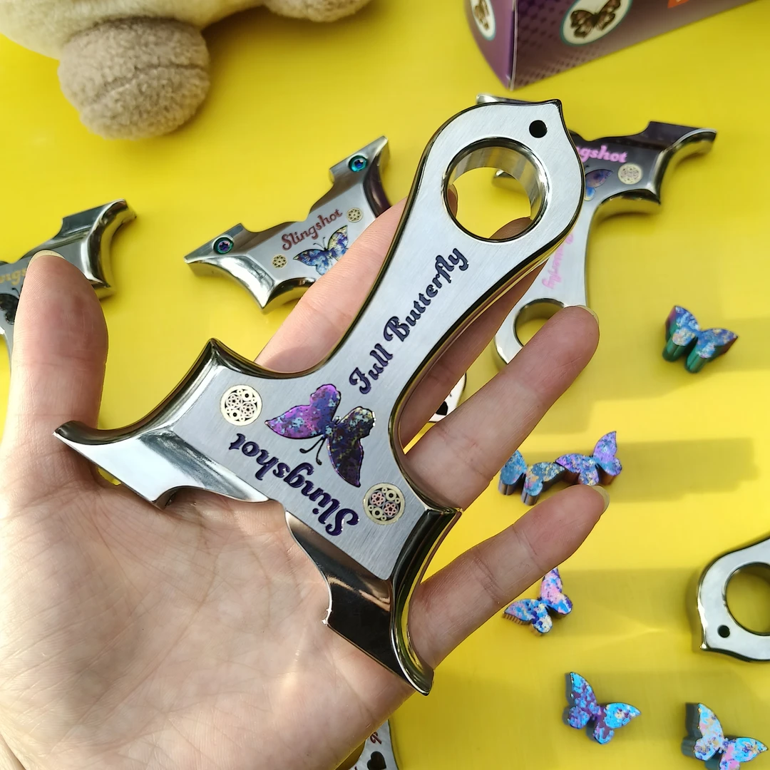 顺丰~~龙齿钛合金蝴蝶弓1:1越南光头蝴蝶弓高颜值弹弓