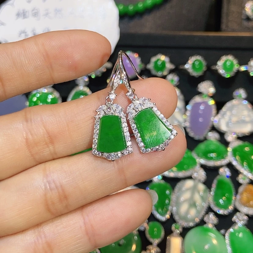 【闪购商品】翡翠未镶嵌耳饰天然翡翠