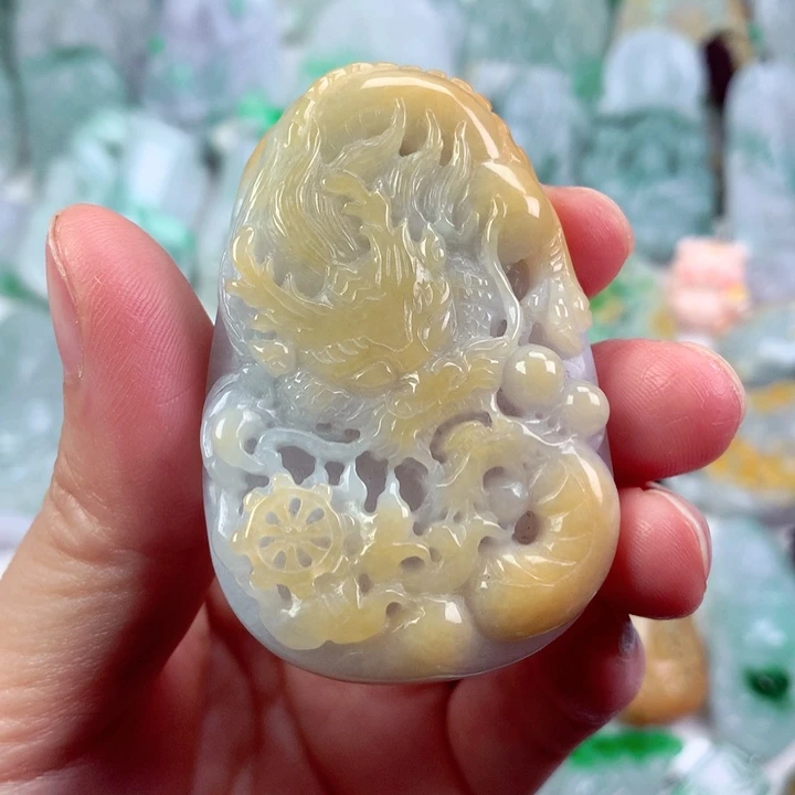 翡翠未镶嵌吊坠(不含链)