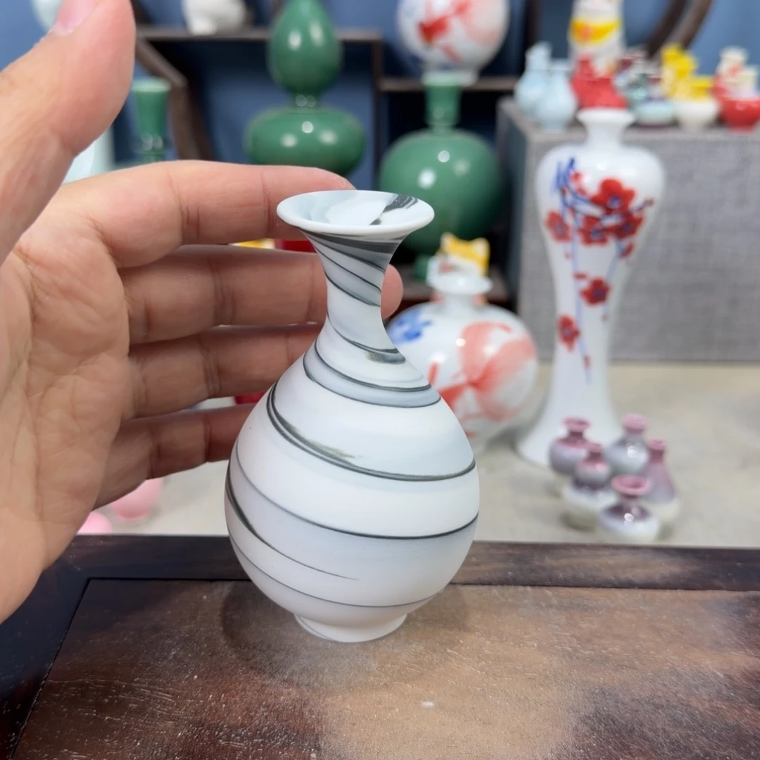 陶瓷手工小花器摆件