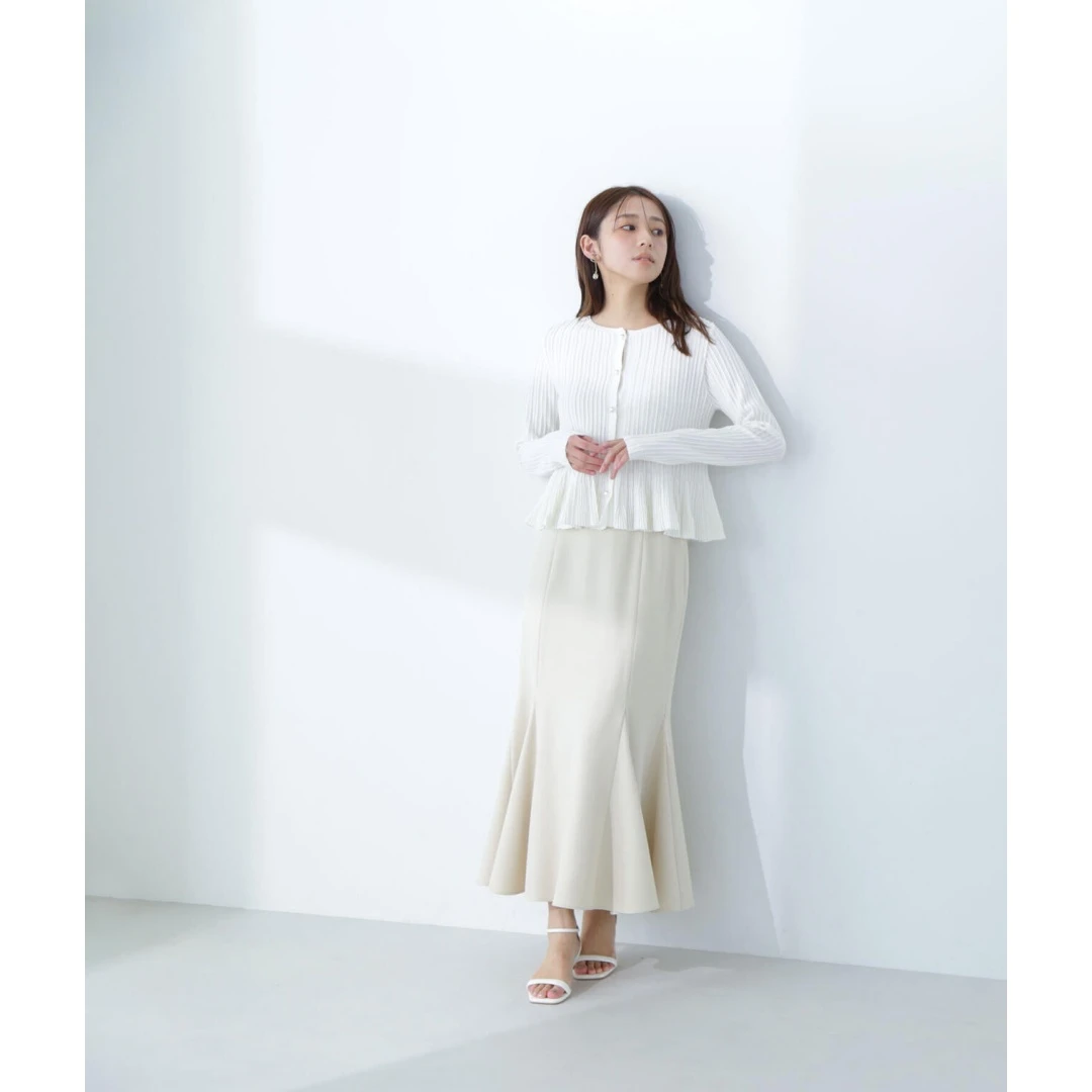 【六哥家】春季上新 M 优雅时尚气质百搭纯色简约欧若风鱼尾裙