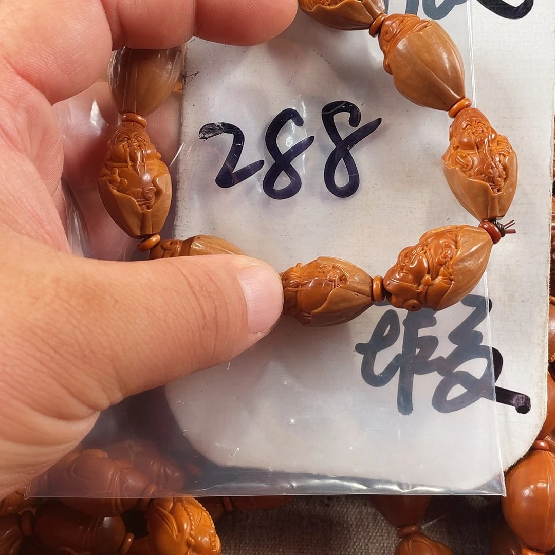 橄榄核手串/手链橄榄核雕工艺手串 瑕疵介意勿拍