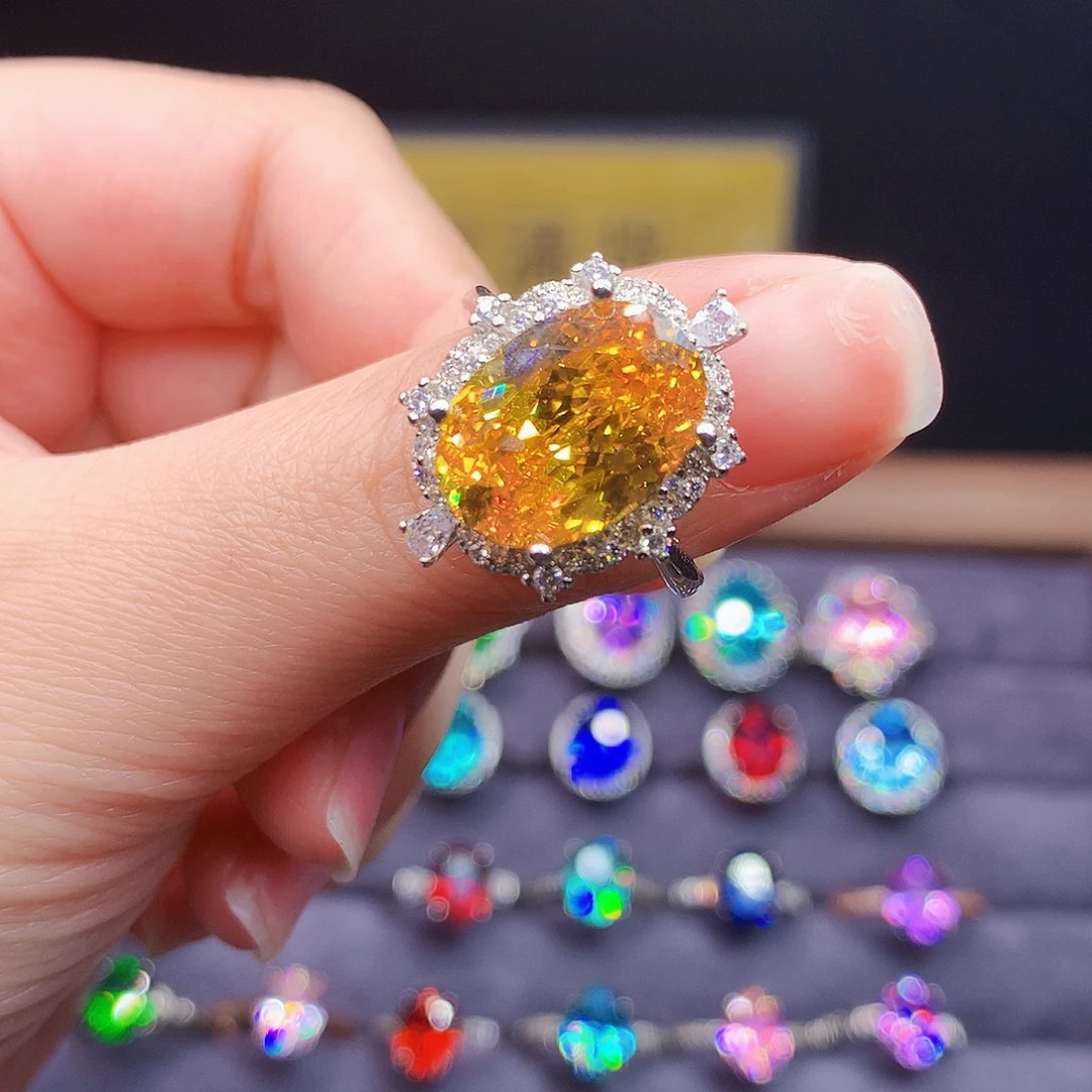 遇***林925银黄色时尚戒指