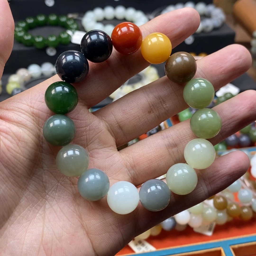 和田玉未镶嵌手链