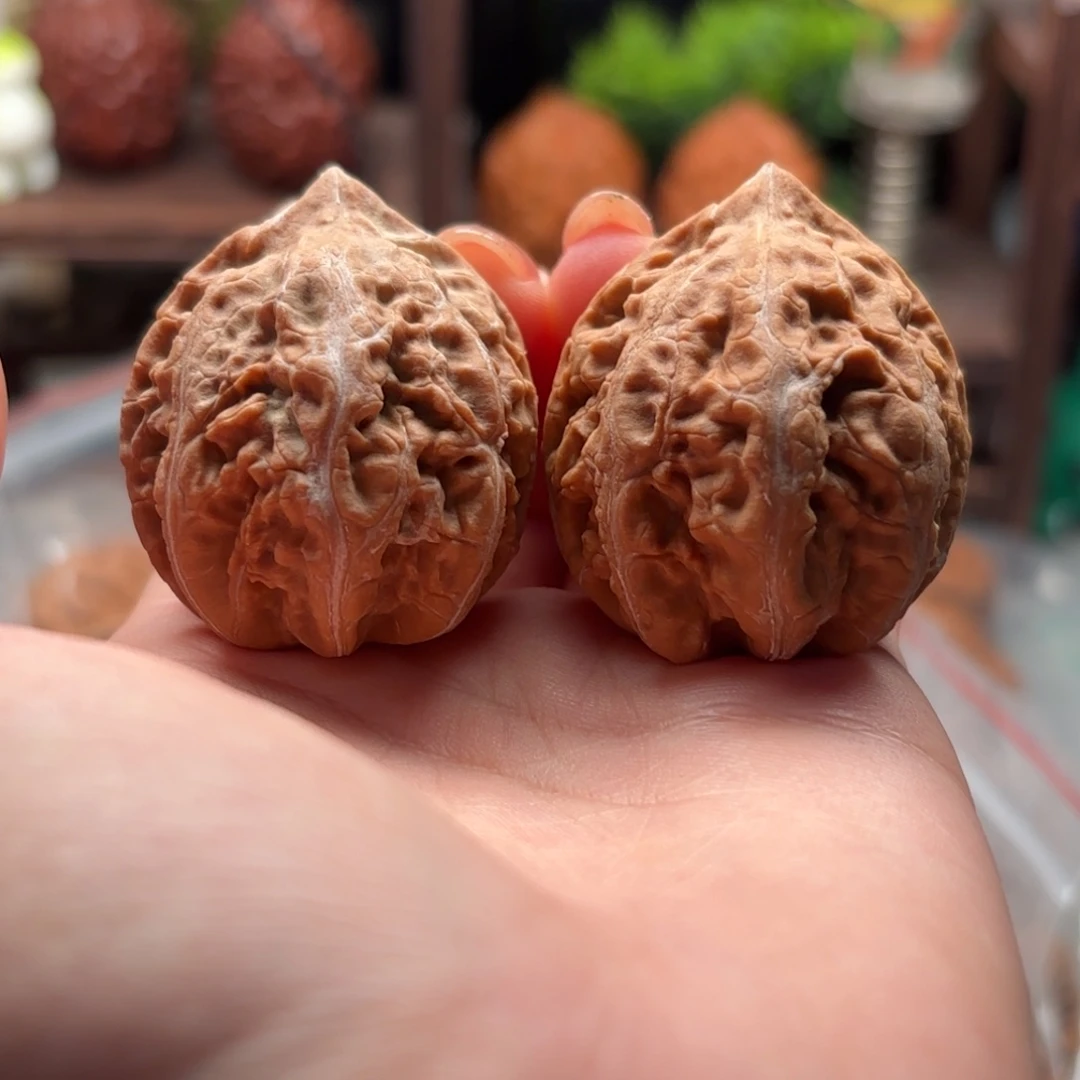 把件文玩核桃小楸千花皮115