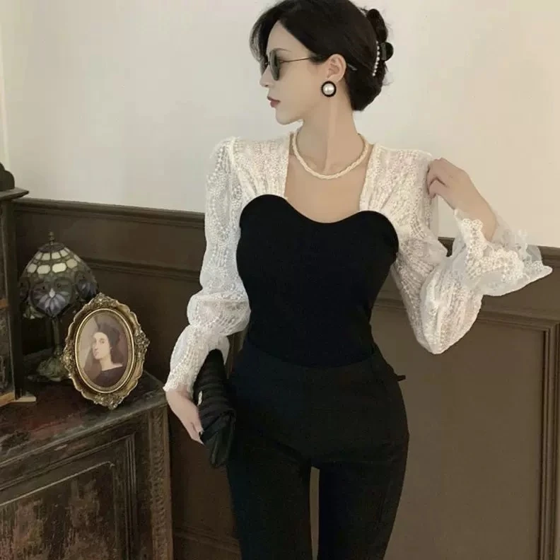 女款上衣时尚针织长袖气质款