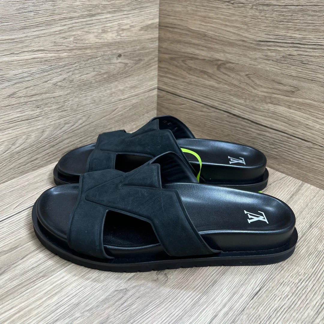 99新 LouisVuitton/路易威登 Oasis 黑色拖鞋 42码