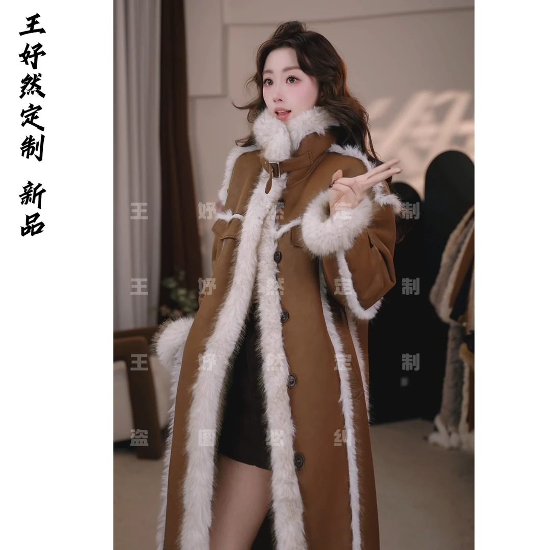 【中古财阀】2025冬季新款洋气时尚加厚大衣   2805